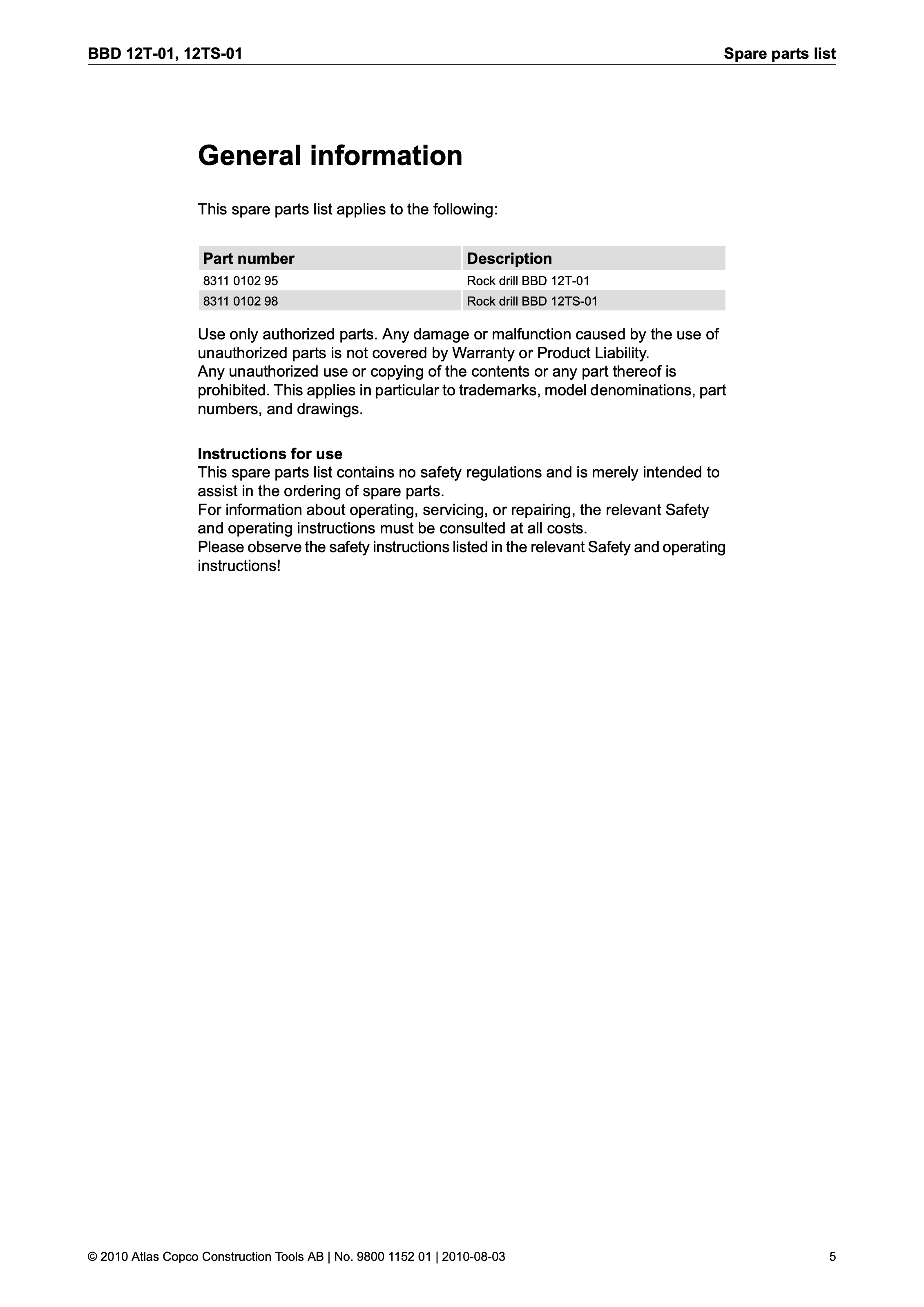 Atlas Copco BBD 12 Series PDF page 5 of 12