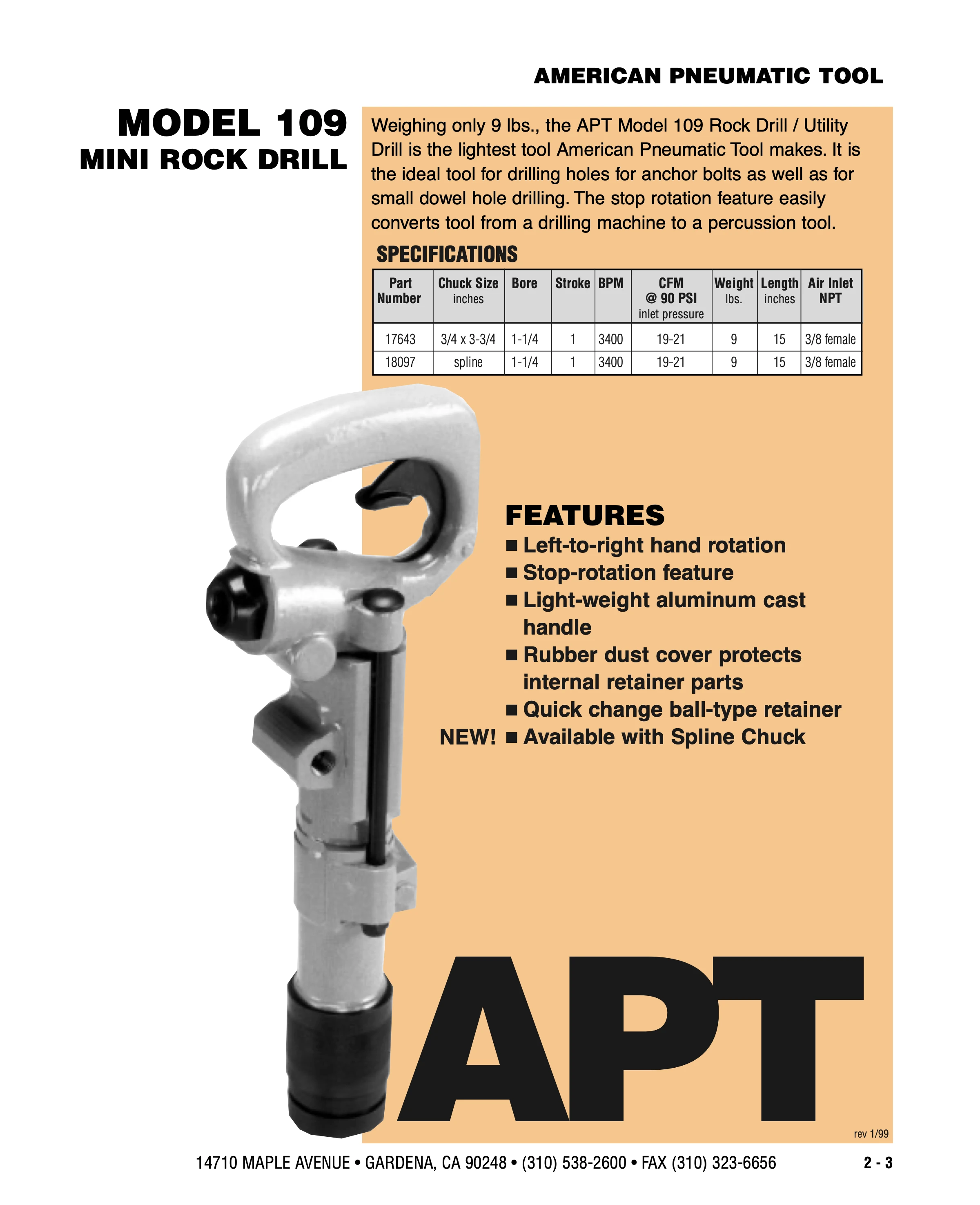American Pneumatic 137 Series PDF page 2 of 11