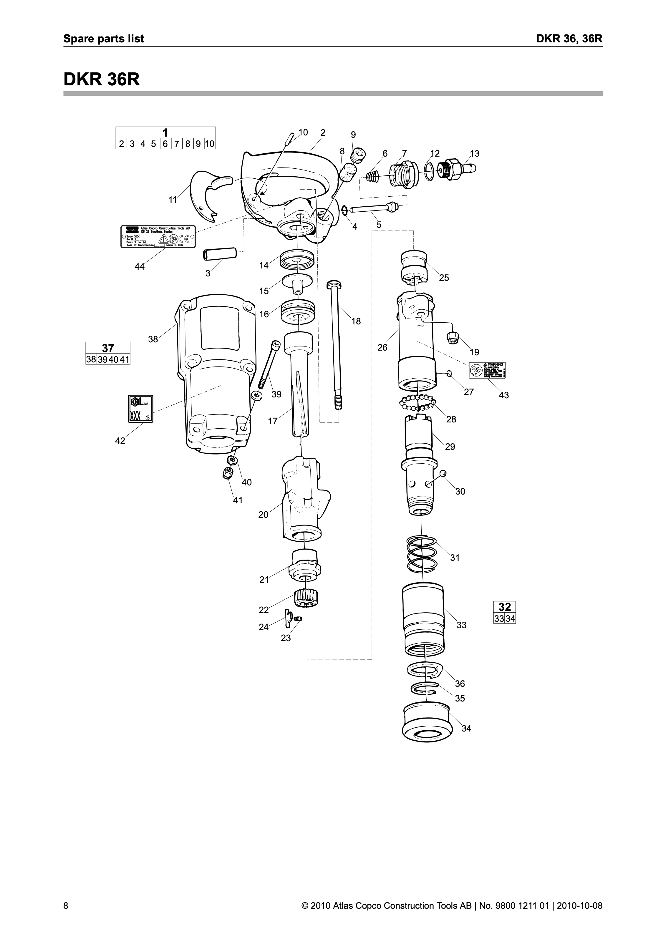 Atlas Copco DKR 36 Series PDF page 8 of 16