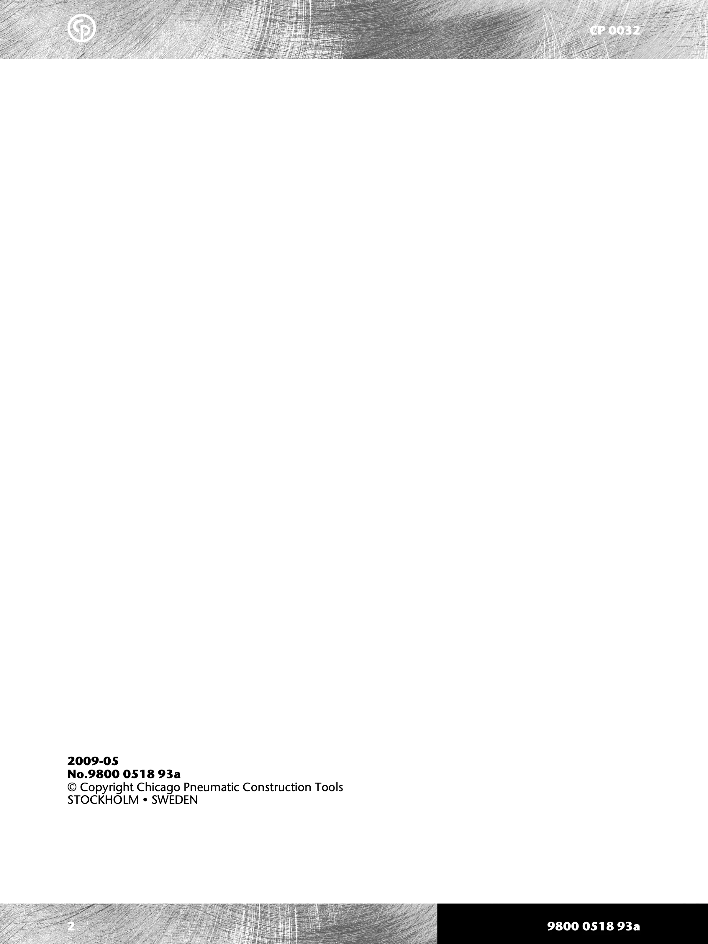 Chicago Pneumatic 0032 Series PDF page 2 of 24